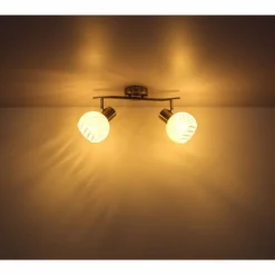 Luminaires Globo Lighting Spot Globo WILLY Nickel mat, 2 lumières