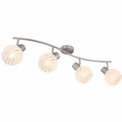 Luminaires Globo Lighting Spot Globo WILLY Nickel mat, 4 lumières