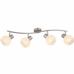 Luminaires Globo Lighting Spot Globo WILLY Nickel mat, 4 lumières