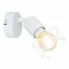 Luminaires Globo Lighting Spot Globo XARA I Blanc, 1 lumière* Spots Et Projecteurs
