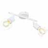 Luminaires Globo Lighting Spot Globo XARA I Blanc, 2 lumières* Spots Et Projecteurs