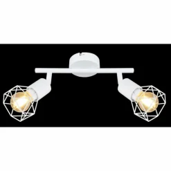Luminaires Globo Lighting Spot Globo XARA I Blanc, 2 lumières* Spots Et Projecteurs