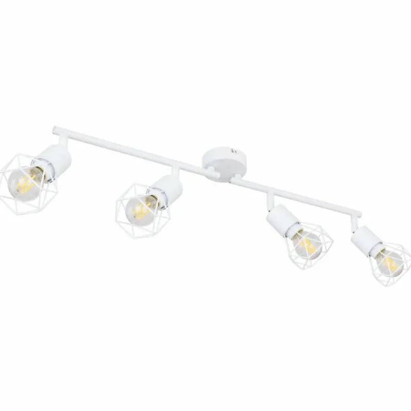 Luminaires Globo Lighting Spot Globo XARA I Blanc, 4 lumières* Spots Et Projecteurs