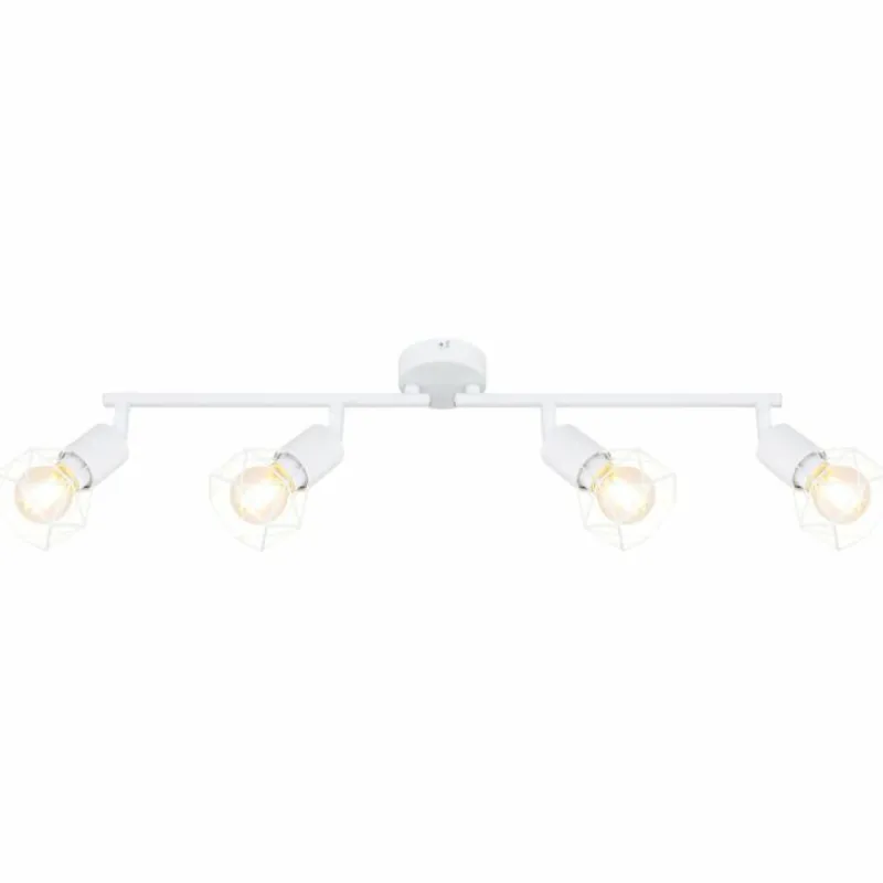 Luminaires Globo Lighting Spot Globo XARA I Blanc, 4 lumières* Spots Et Projecteurs