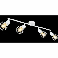 Luminaires Globo Lighting Spot Globo XARA I Blanc, 4 lumières* Spots Et Projecteurs