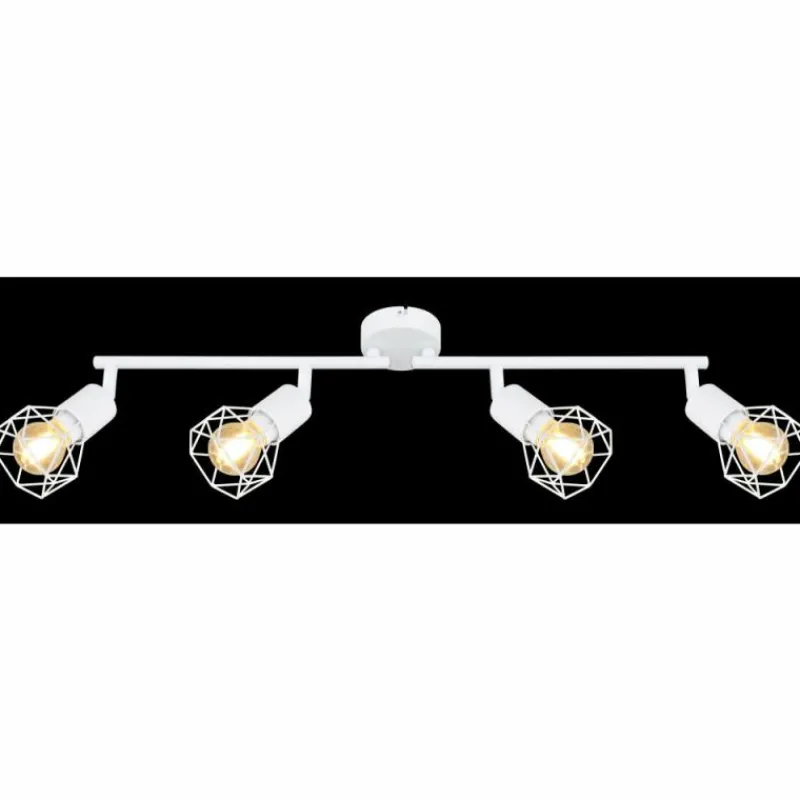 Luminaires Globo Lighting Spot Globo XARA I Blanc, 4 lumières* Spots Et Projecteurs