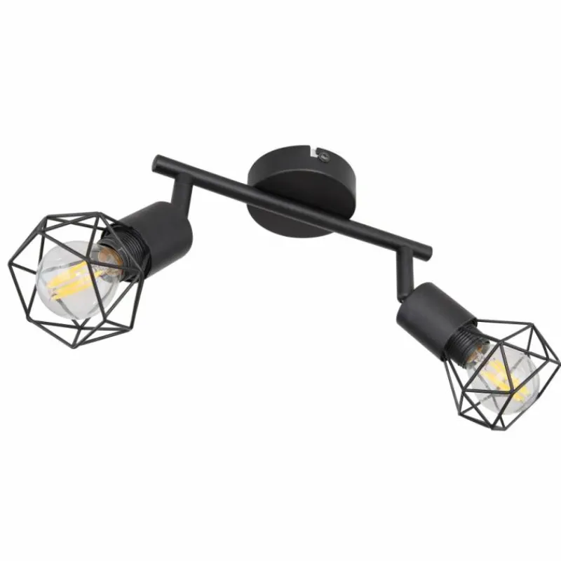 Luminaires Globo Lighting Spot Globo XARA I Noir, 2 lumières* Spots Et Projecteurs