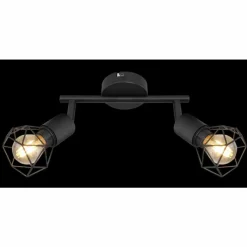 Luminaires Globo Lighting Spot Globo XARA I Noir, 2 lumières* Spots Et Projecteurs