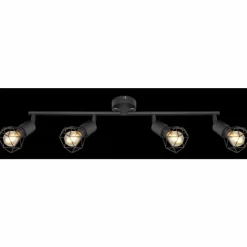 Luminaires Globo Lighting Spot Globo XARA I Noir, 4 lumières* Spots Et Projecteurs