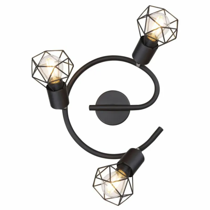 Luminaires Globo Lighting Spot Globo XARA I Noir, 3 lumières* Spots Et Projecteurs