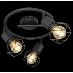 Luminaires Globo Lighting Spot Globo XARA I Noir, 3 lumières* Spots Et Projecteurs