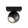 Luminaires Philips Spot, kit d'extension Philips Hue Ambiance White Buckram Noir, 1 lumière