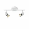 Luminaires Rustiques-Luminaires Lucide Spot Lucide CARO Blanc, 2 lumières