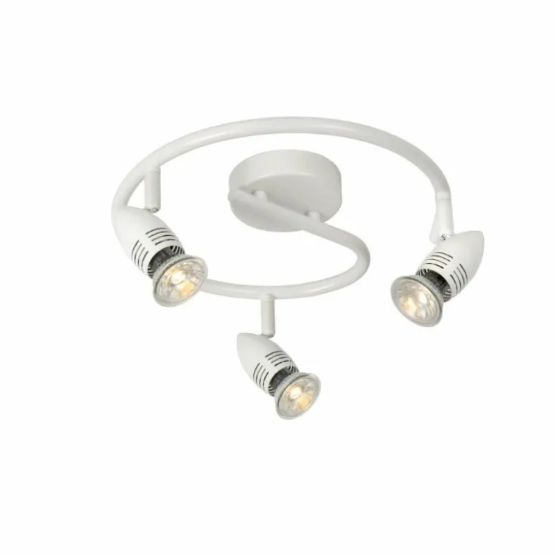 Luminaires Rustiques-Luminaires Lucide Spot Lucide CARO Blanc, 3 lumières