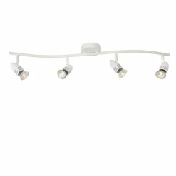 Luminaires Rustiques-Luminaires Lucide Spot Lucide CARO Blanc, 4 lumières