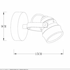 Lampes Industrielles-Luminaires Lucide Spot Lucide CIGAL Cuivre, 1 lumière