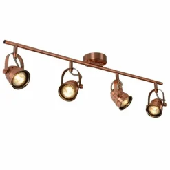 Lampes Industrielles-Luminaires Lucide Spot Lucide CIGAL Cuivre, 4 lumières