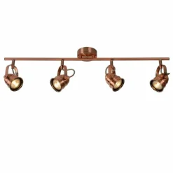 Lampes Industrielles-Luminaires Lucide Spot Lucide CIGAL Cuivre, 4 lumières