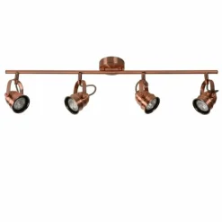 Lampes Industrielles-Luminaires Lucide Spot Lucide CIGAL Cuivre, 4 lumières