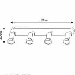 Lampes Industrielles-Luminaires Lucide Spot Lucide JASTER Blanc, 4 lumières