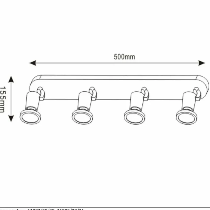 Lampes Industrielles-Luminaires Lucide Spot Lucide JASTER Blanc, 4 lumières