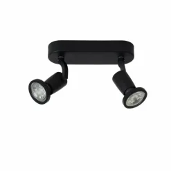 Lampes Industrielles-Luminaires Lucide Spot Lucide JASTER Noir, 2 lumières