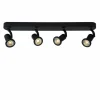 Lampes Industrielles-Luminaires Lucide Spot Lucide JASTER Noir, 4 lumières