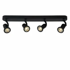 Lampes Industrielles-Luminaires Lucide Spot Lucide JASTER Noir, 4 lumières