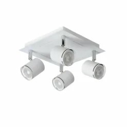Lampes Industrielles-Luminaires Lucide Spot Lucide RILOU Blanc, 4 lumières