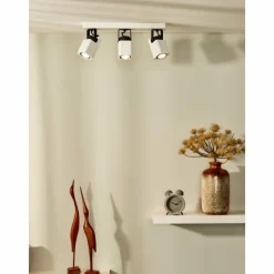 Lampes Industrielles-Luminaires Lucide Spot Lucide ROAX Blanc, 3 lumières
