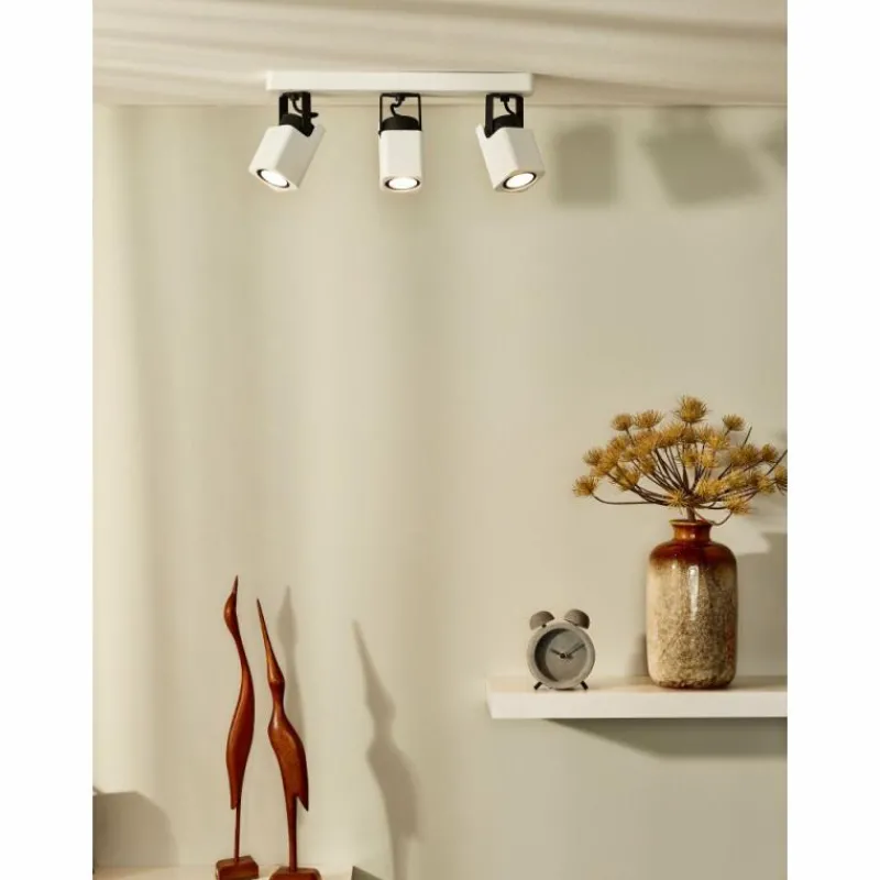 Lampes Industrielles-Luminaires Lucide Spot Lucide ROAX Blanc, 3 lumières