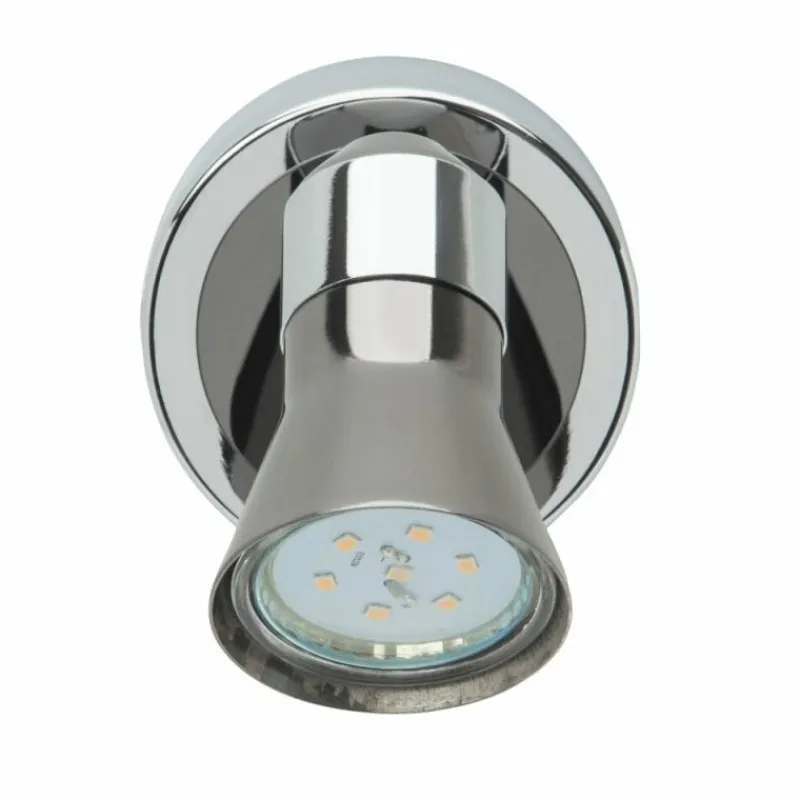 Luminaires Brilliant Spot mural Brilliant Jupp LED Chrome, Noir, 1 lumière* Éclairage Led