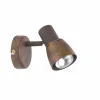 Luminaires Rustiques-Luminaires Brilliant Spot mural Brilliant Lava Cuivre, 1 lumière