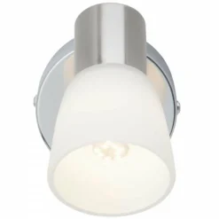 Luminaires Brilliant Spot mural Brilliant Leuchten Janna Chrome, Blanc, 1 lumière