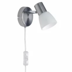 Luminaires Brilliant Spot mural Brilliant Luca Blanc, 1 lumière