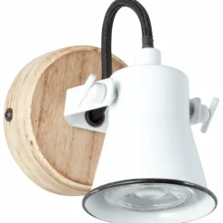 Luminaires Rustiques-Luminaires Brilliant Spot mural Brilliant Seed Bois foncé, Blanc, 1 lumière