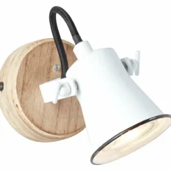 Luminaires Rustiques-Luminaires Brilliant Spot mural Brilliant Seed Bois foncé, Blanc, 1 lumière