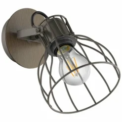 Lampes Vintages & Rétros-Luminaires Eglo Spot mural EGLO SAMBATELLO Brun, Argenté, 1 lumière