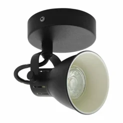 Luminaires Eglo Spot mural EGLO SERAS LED Noir, 1 lumière* Éclairage Led