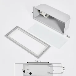 hofstein Spot mural encastré Peria Blanc, 1 lumière