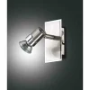Luminaires Fabas Luce Spot mural Fabas Luce ALICE Nickel mat, 1 lumière* Appliques