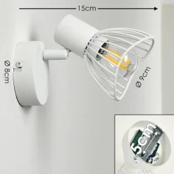 hofstein Spot mural Holbol Blanc, 1 lumière