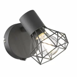 Lampes Vintages & Rétros-Luminaires Fischer & Honsel Spot mural Honsel Ran Gris, 1 lumière
