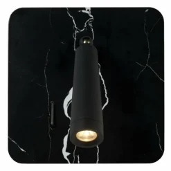 Lampes En Bois-Luminaires Lucide Spot mural Lucide OREGON LED Noir, 1 lumière