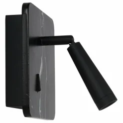 Lampes En Bois-Luminaires Lucide Spot mural Lucide OREGON LED Noir, 1 lumière