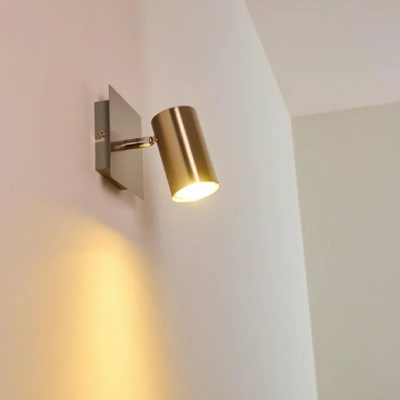 hofstein Spot mural Zuoz Nickel mat, 1 lumière