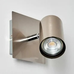 hofstein Spot mural Zuoz Nickel mat, 1 lumière