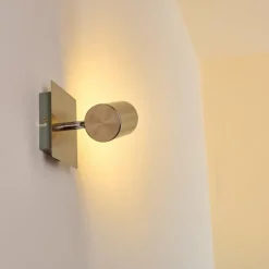 hofstein Spot mural Zuoz Nickel mat, 1 lumière