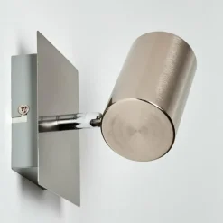 hofstein Spot mural Zuoz Nickel mat, 1 lumière