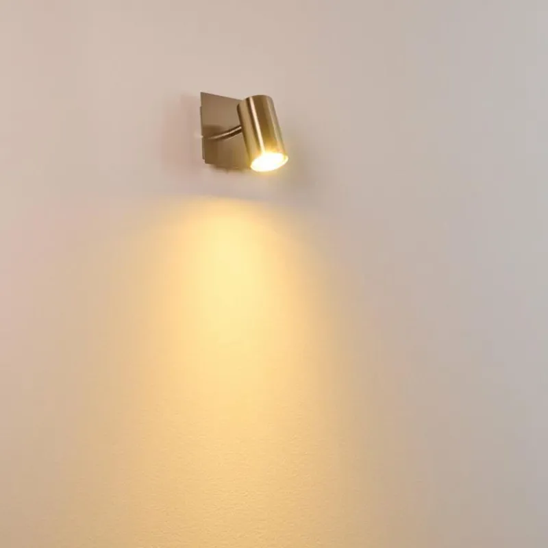 hofstein Spot mural Zuoz Nickel mat, 1 lumière